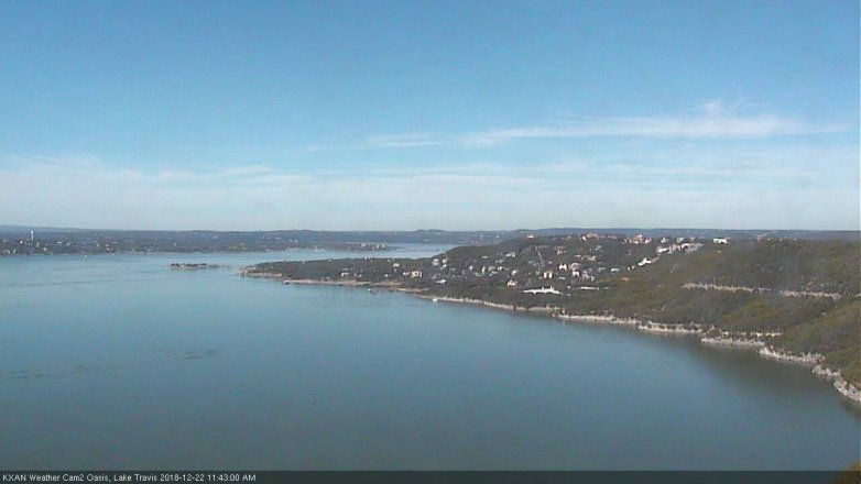 Lake Travis webcam, December 22, 2018 10:45 AM CT