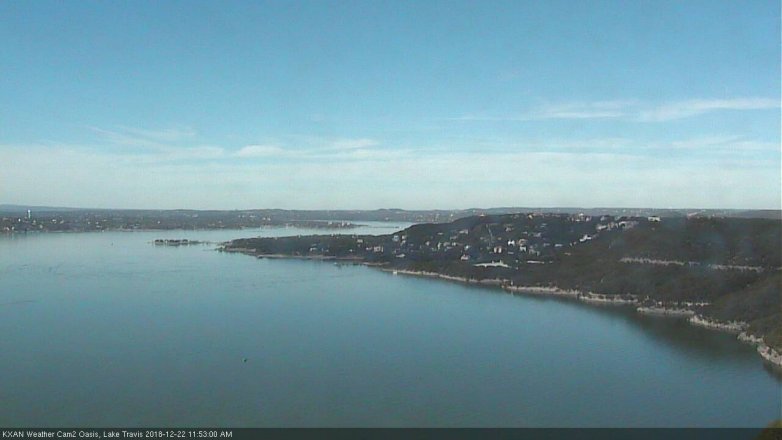 Lake Travis webcam, December 22, 2018 10:55 AM CT
