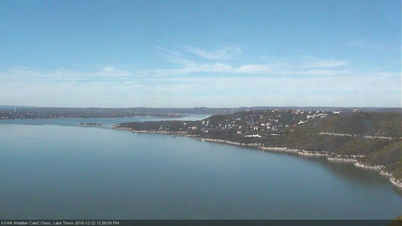 Lake Travis webcam, December 22, 2018 11:10 AM CT
