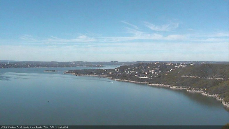 Lake Travis webcam, December 22, 2018 11:15 AM CT