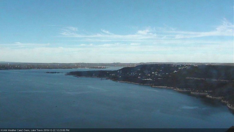 Lake Travis webcam, December 22, 2018 11:25 AM CT