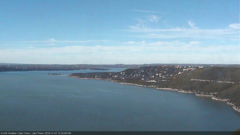Lake Travis webcam, December 22, 2018 11:35 AM CT