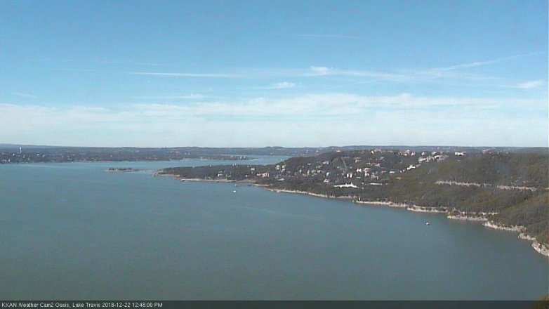 Lake Travis webcam, December 22, 2018 11:50 AM CT