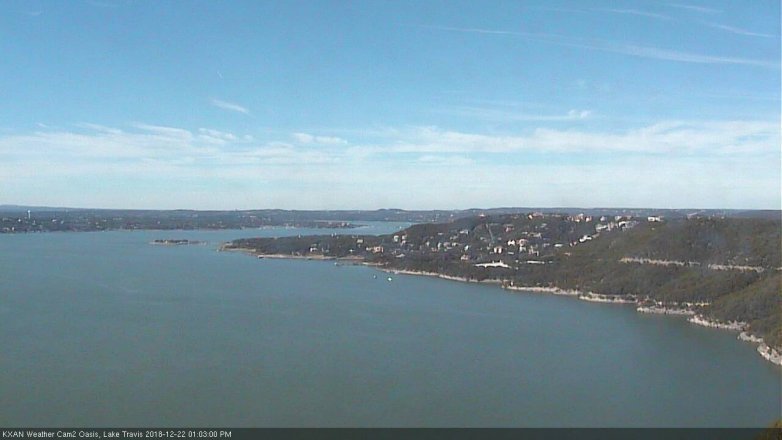 Lake Travis webcam, December 22, 2018 12:05 PM CT