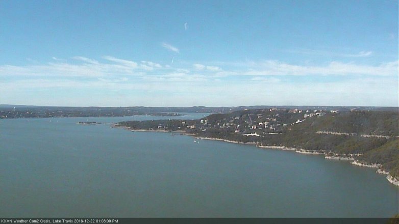 Lake Travis webcam, December 22, 2018 12:10 PM CT