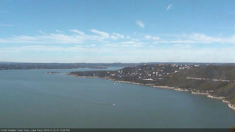 Lake Travis webcam, December 22, 2018 12:15 PM CT
