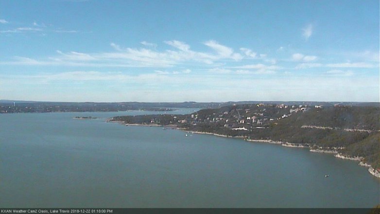 Lake Travis webcam, December 22, 2018 12:20 PM CT