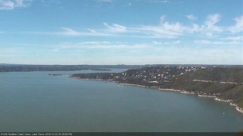 Lake Travis webcam, December 22, 2018 12:30 PM CT