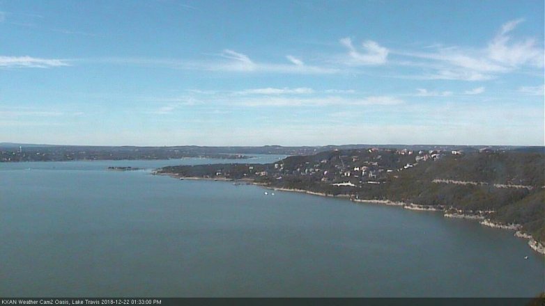 Lake Travis webcam, December 22, 2018 12:35 PM CT