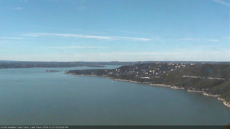 Lake Travis webcam, December 22, 2018 1:05 PM CT