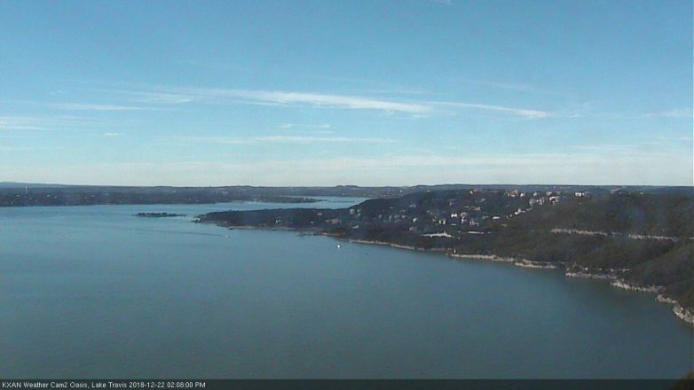 Lake Travis webcam, December 22, 2018 1:10 PM CT