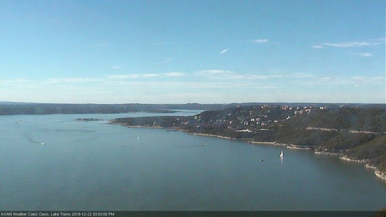 Lake Travis webcam, December 22, 2018 2:05 PM CT