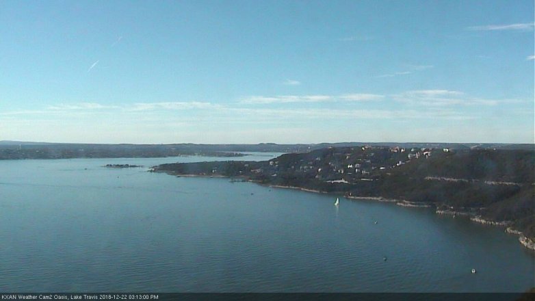 Lake Travis webcam, December 22, 2018 2:15 PM CT