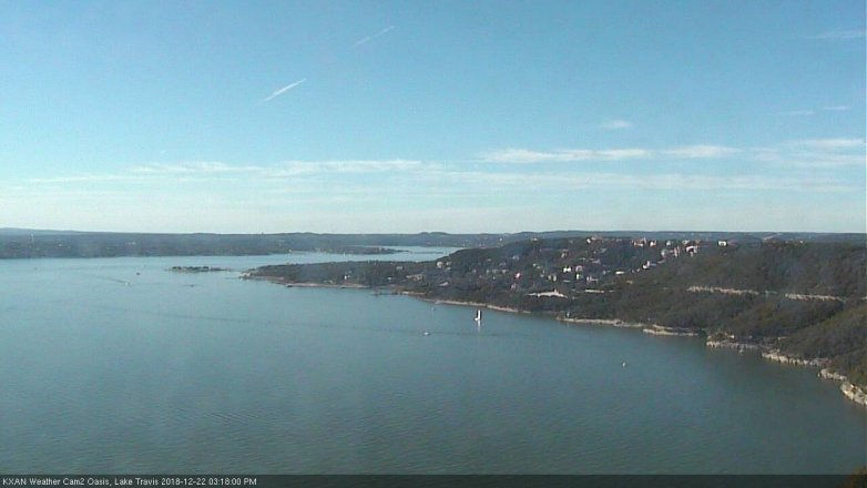 Lake Travis webcam, December 22, 2018 2:20 PM CT