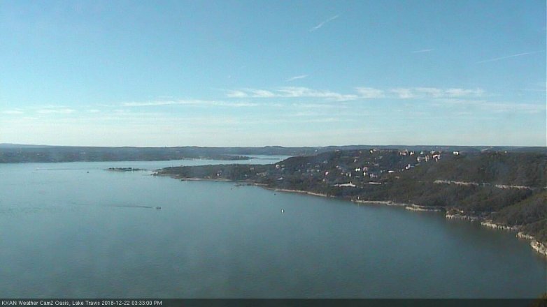 Lake Travis webcam, December 22, 2018 2:35 PM CT