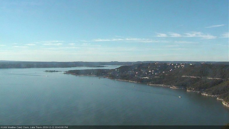 Lake Travis webcam, December 22, 2018 2:45 PM CT