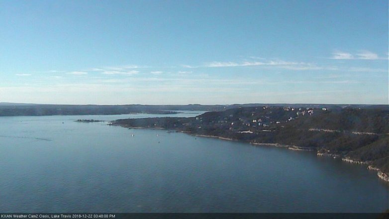 Lake Travis webcam, December 22, 2018 2:50 PM CT
