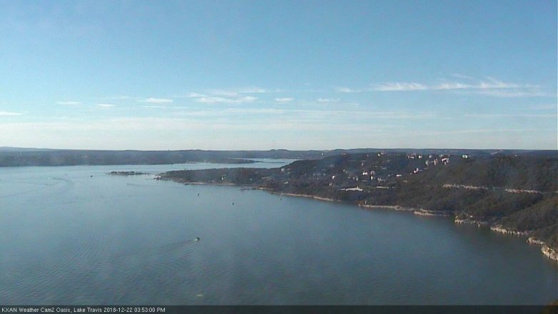 Lake Travis webcam, December 22, 2018 2:55 PM CT