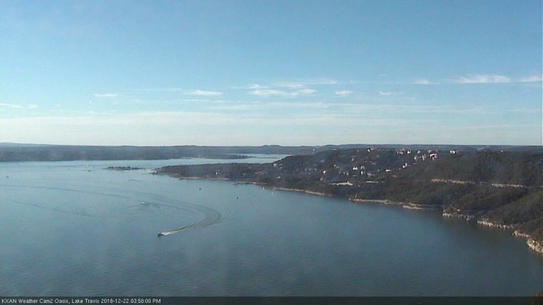 Lake Travis webcam, December 22, 2018 3:00 PM CT