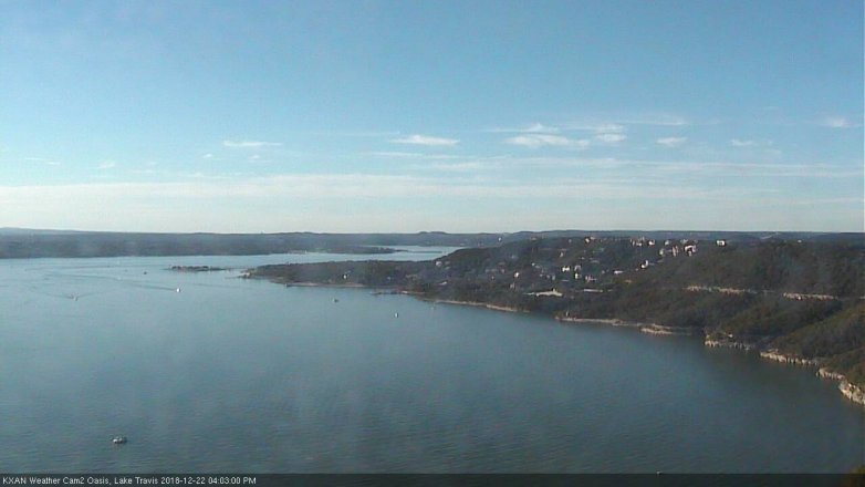Lake Travis webcam, December 22, 2018 3:05 PM CT