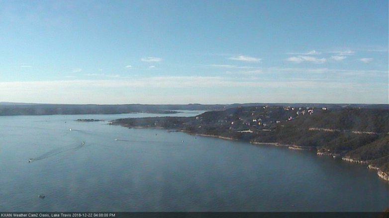 Lake Travis webcam, December 22, 2018 3:10 PM CT