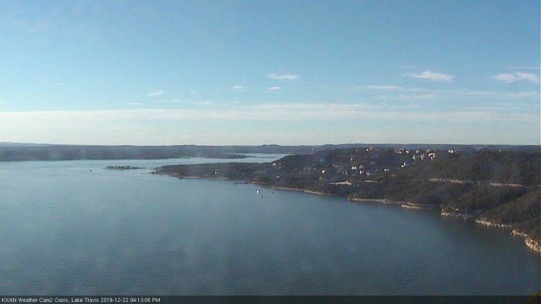 Lake Travis webcam, December 22, 2018 3:15 PM CT