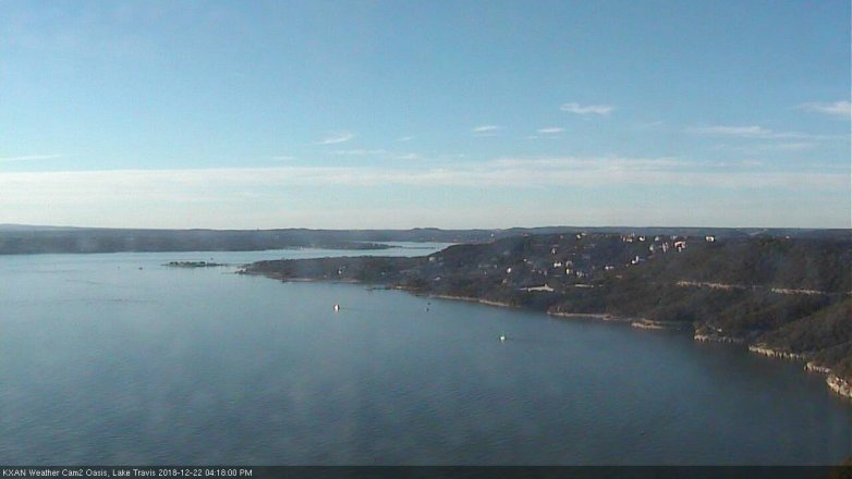 Lake Travis webcam, December 22, 2018 3:20 PM CT