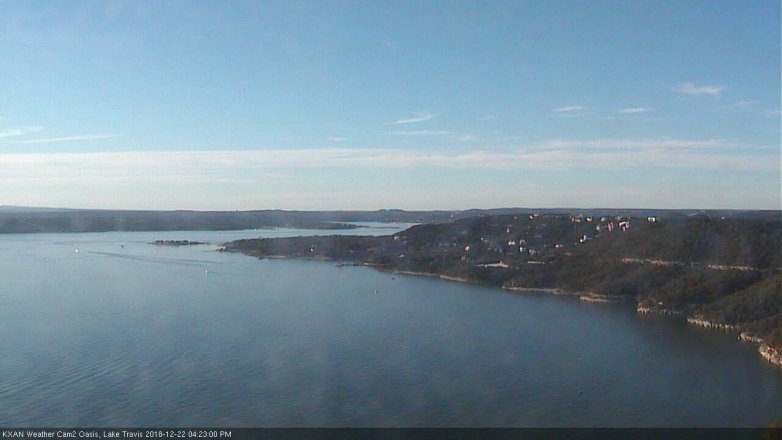 Lake Travis webcam, December 22, 2018 3:25 PM CT