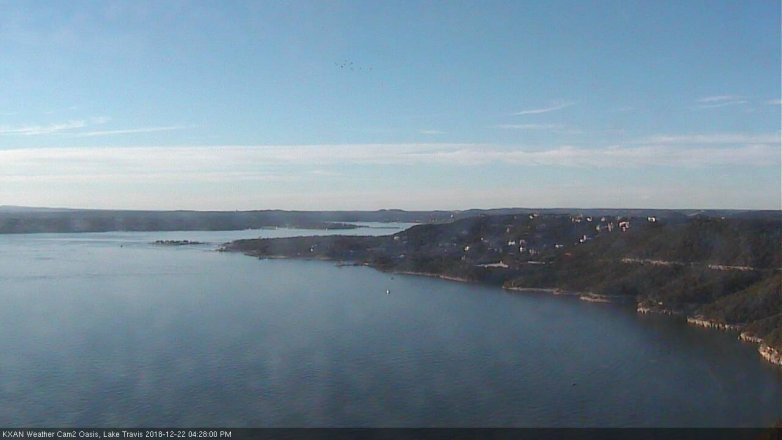 Lake Travis webcam, December 22, 2018 3:30 PM CT