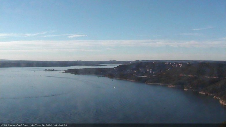 Lake Travis webcam, December 22, 2018 3:35 PM CT