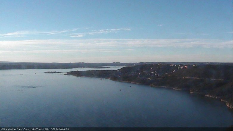 Lake Travis webcam, December 22, 2018 3:40 PM CT