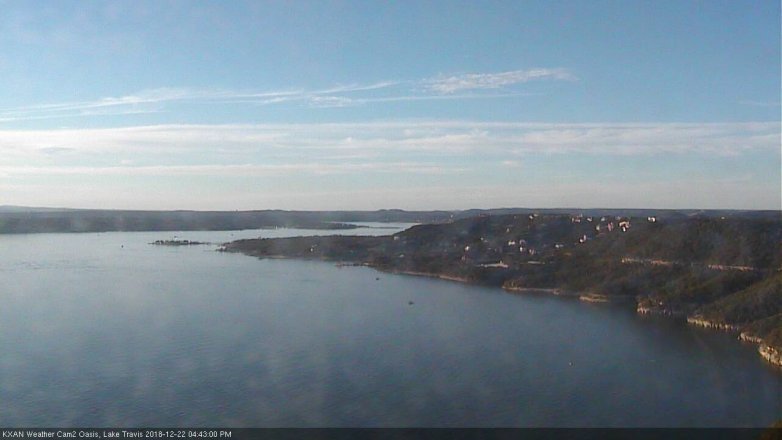 Lake Travis webcam, December 22, 2018 3:45 PM CT