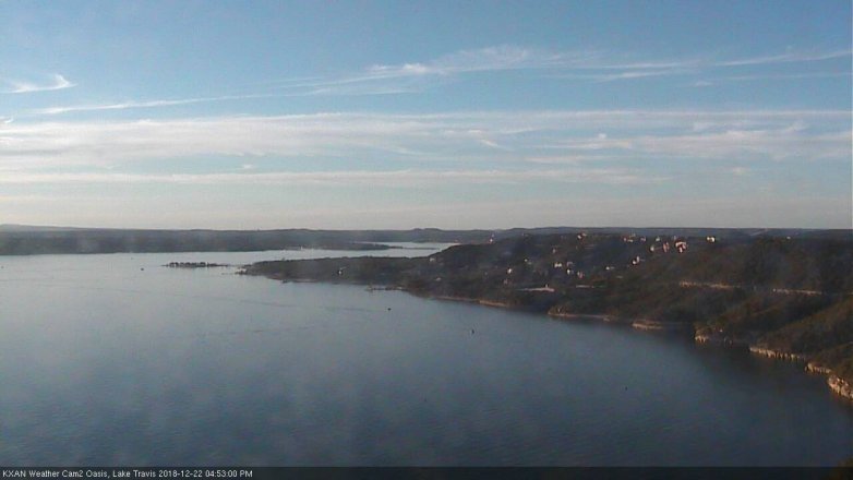 Lake Travis webcam, December 22, 2018 3:55 PM CT