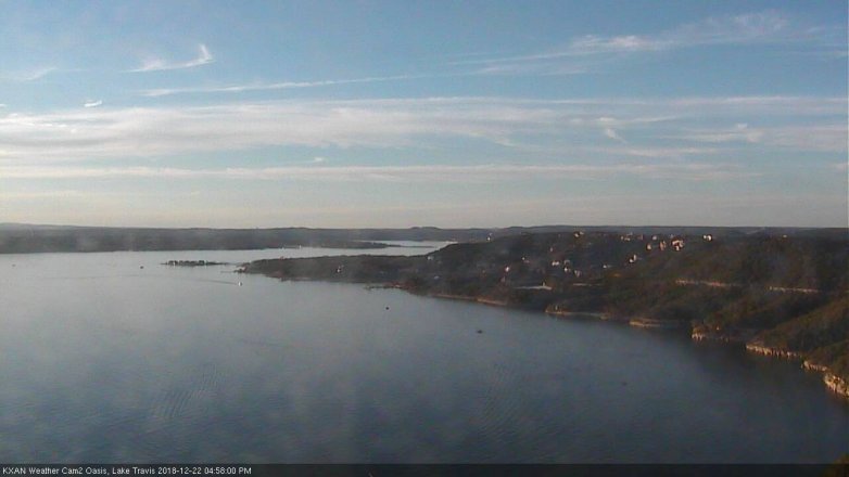 Lake Travis webcam, December 22, 2018 4:00 PM CT