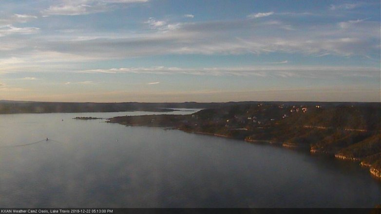 Lake Travis webcam, December 22, 2018 4:15 PM CT