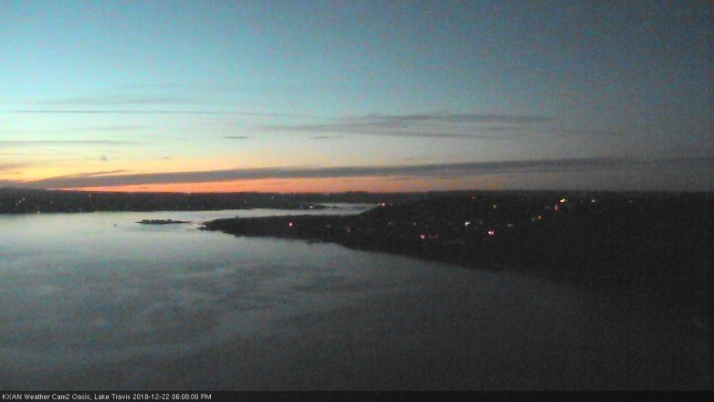 Lake Travis webcam, December 22, 2018 5:10 PM CT