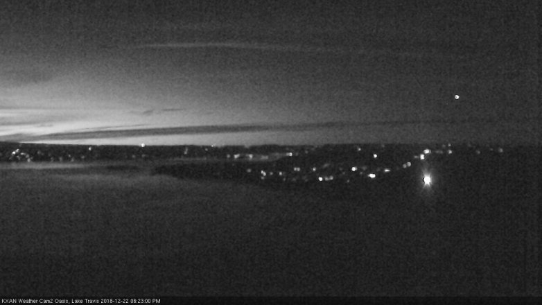 Lake Travis webcam, December 22, 2018 5:25 PM CT