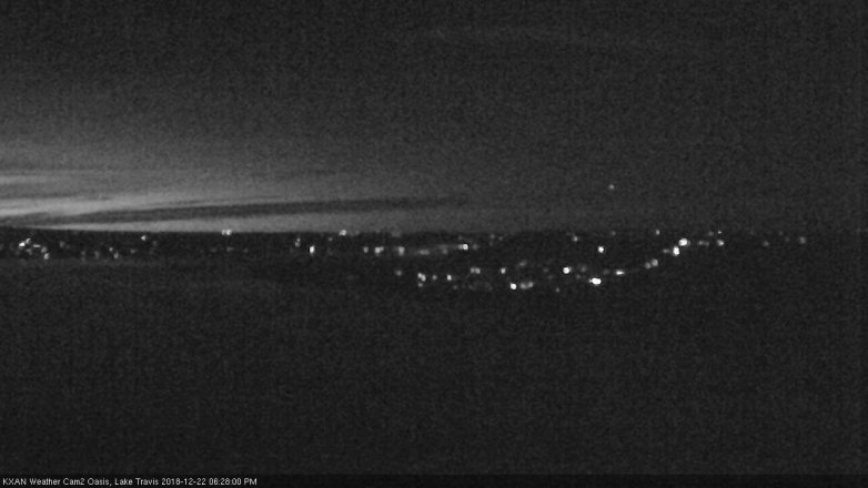 Lake Travis webcam, December 22, 2018 5:30 PM CT