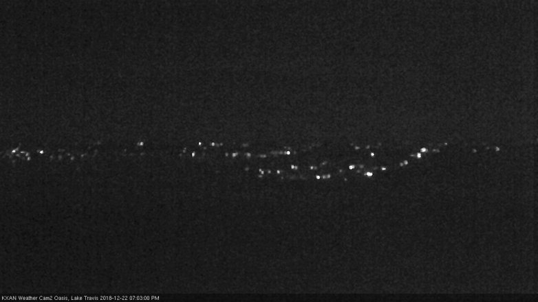 Lake Travis webcam, December 22, 2018 6:05 PM CT