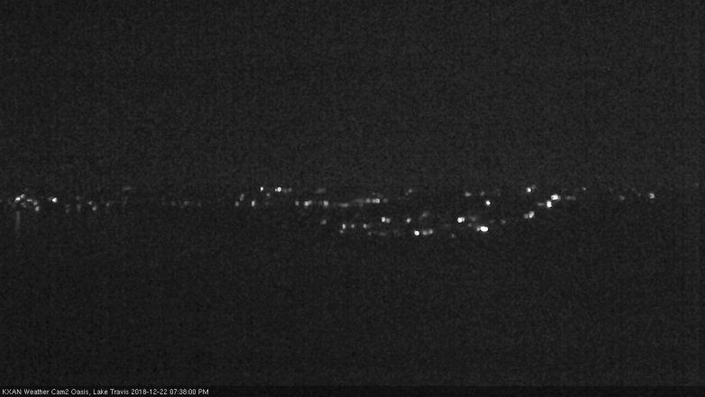 Lake Travis webcam, December 22, 2018 6:40 PM CT