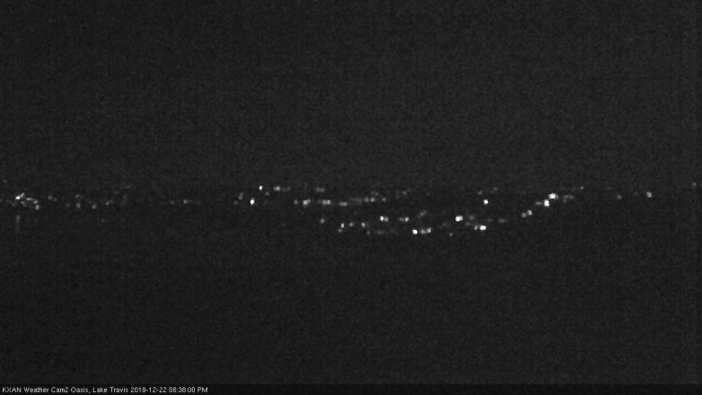 Lake Travis webcam, December 22, 2018 7:40 PM CT