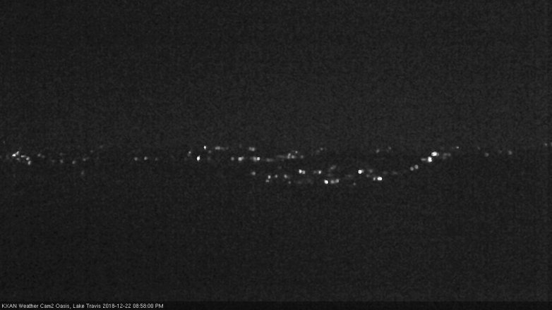Lake Travis webcam, December 22, 2018 8:00 PM CT