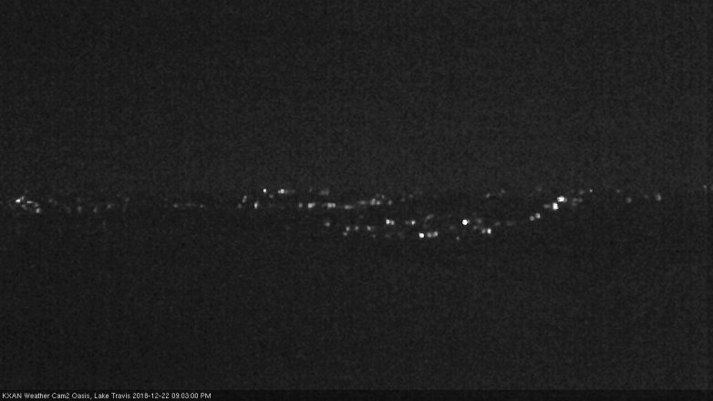 Lake Travis webcam, December 22, 2018 8:05 PM CT