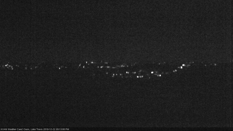 Lake Travis webcam, December 22, 2018 8:15 PM CT