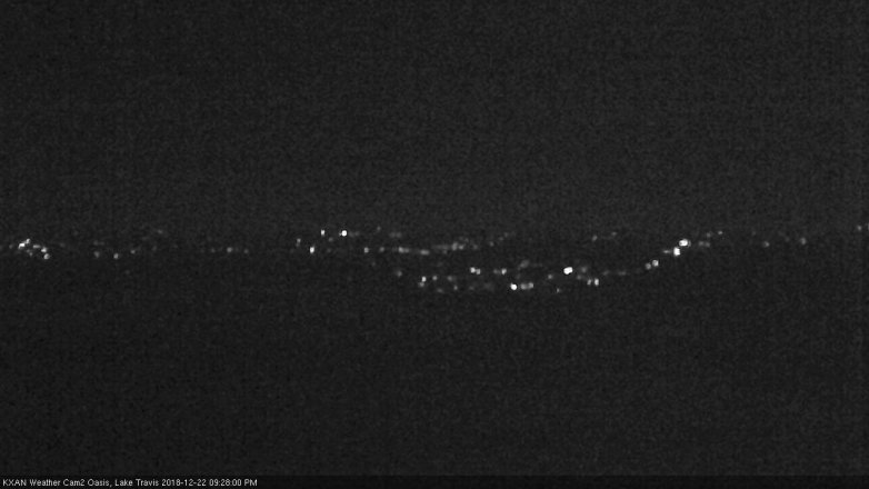 Lake Travis webcam, December 22, 2018 8:30 PM CT