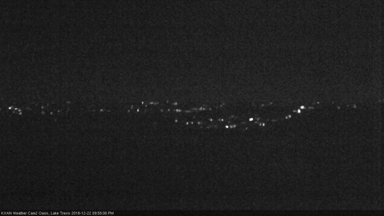 Lake Travis webcam, December 22, 2018 9:00 PM CT