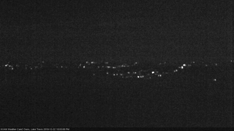 Lake Travis webcam, December 22, 2018 9:05 PM CT