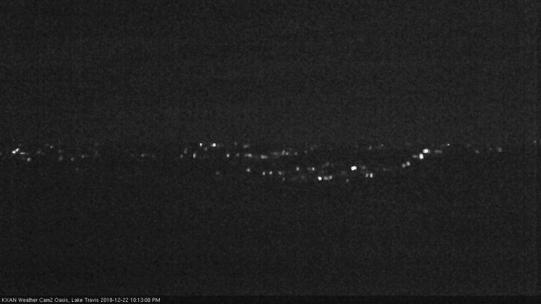 Lake Travis webcam, December 22, 2018 9:15 PM CT