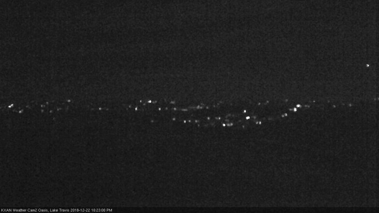 Lake Travis webcam, December 22, 2018 9:25 PM CT