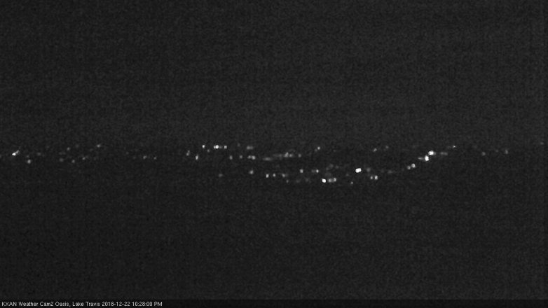 Lake Travis webcam, December 22, 2018 9:30 PM CT